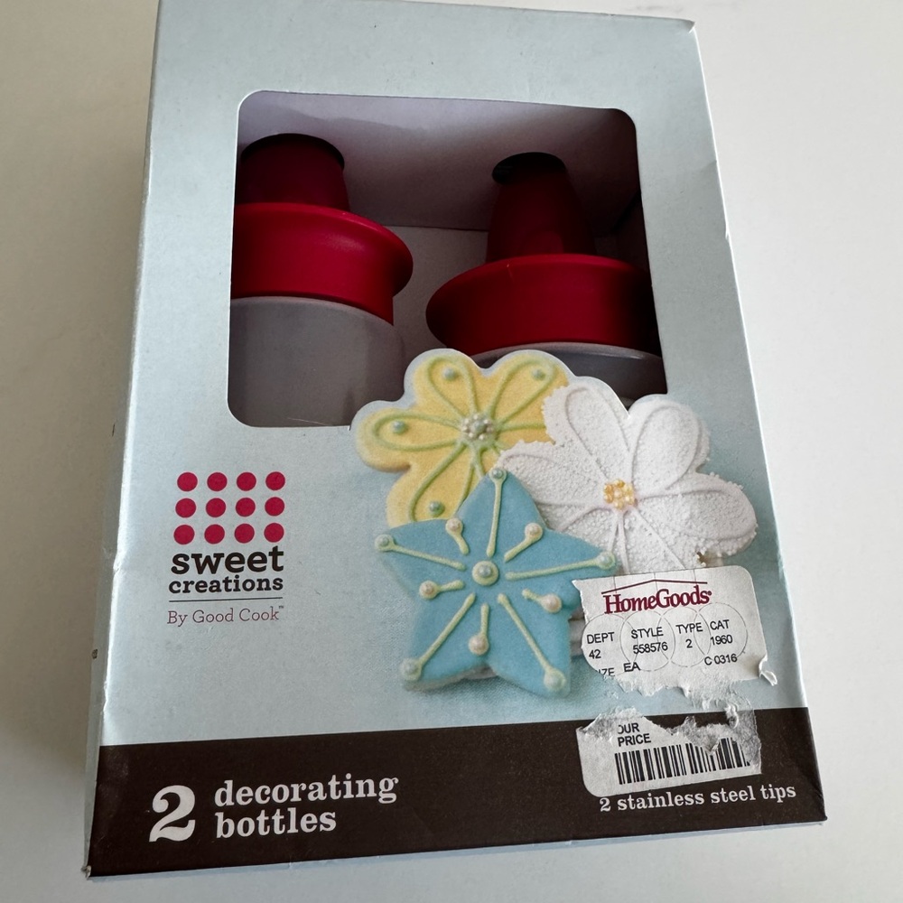 Sweet Creations by Good Cook Decorating Bottles - Set of 2 NIB
